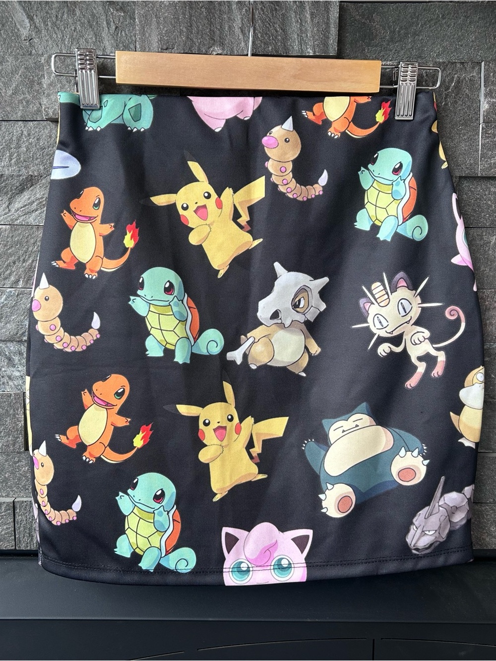 O-Mighty All-Over Pokemon Print Mini Pencil Skirt